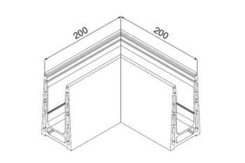 Model 3010 Inside / Outside Corner  CAD Drawing
