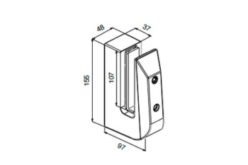 Model 5020 Side Mount CAD Drawing