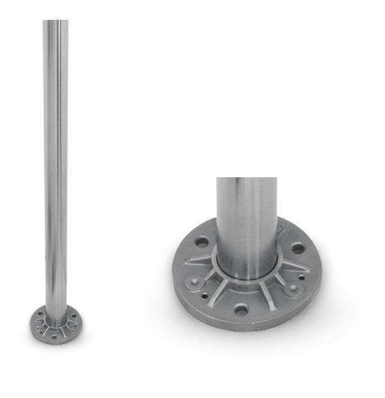 Stainless Steel Handrail Posts Model 1510 Fastec Handrail Systems